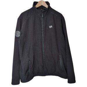 Lyft 1K Soft Shell Jacket Mens 2XL Black Full-Zip Lightweight Performance